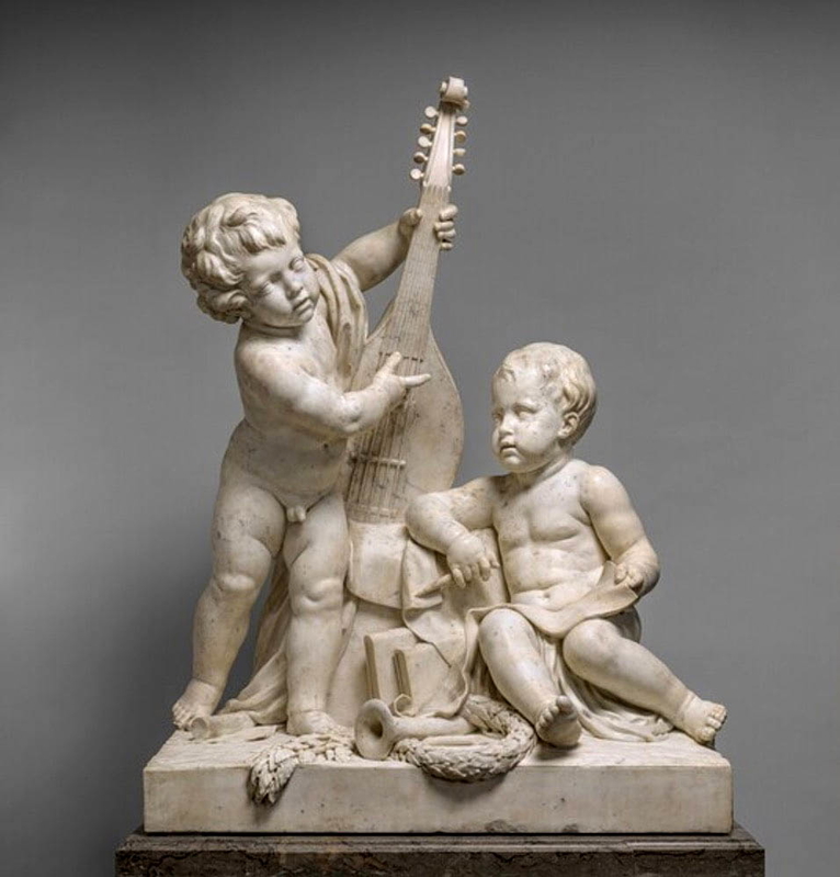 clodion poetry music child statues
