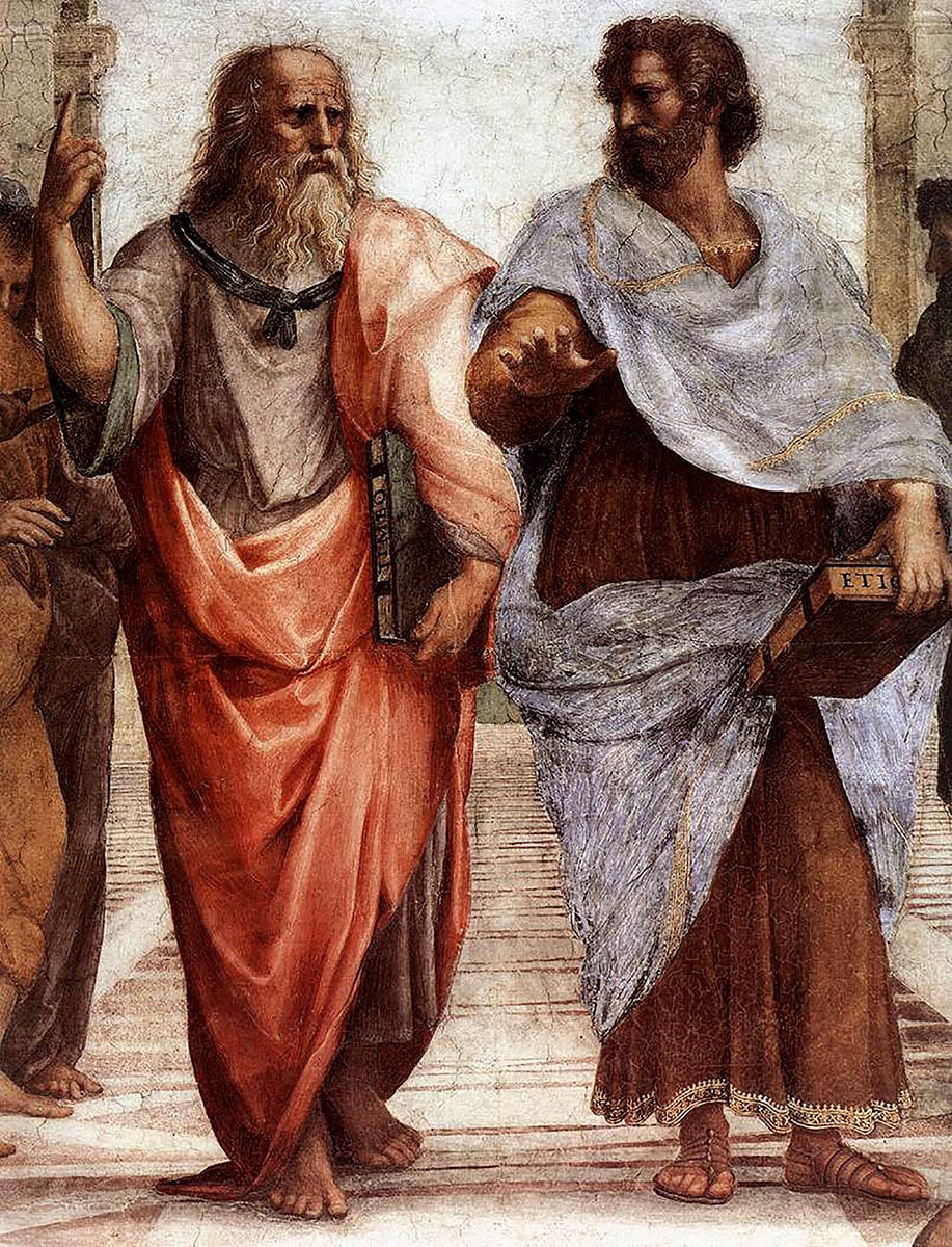 detail school athens raphael plato aristotles