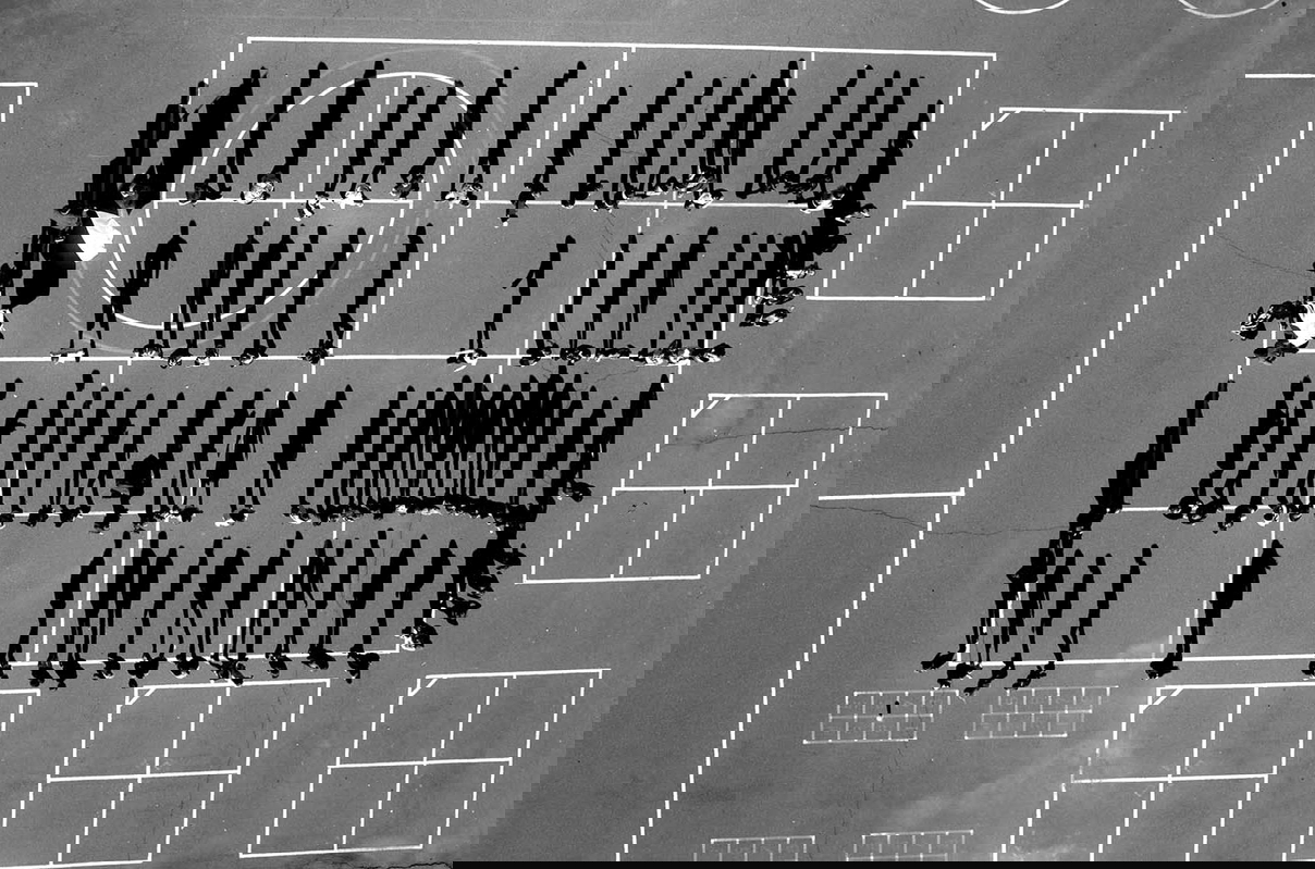 drone view of california school tomas van houtryve