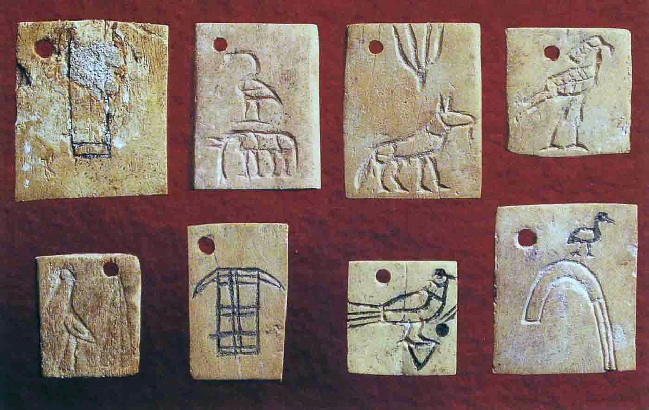 earliest writing egyptian inventory tags