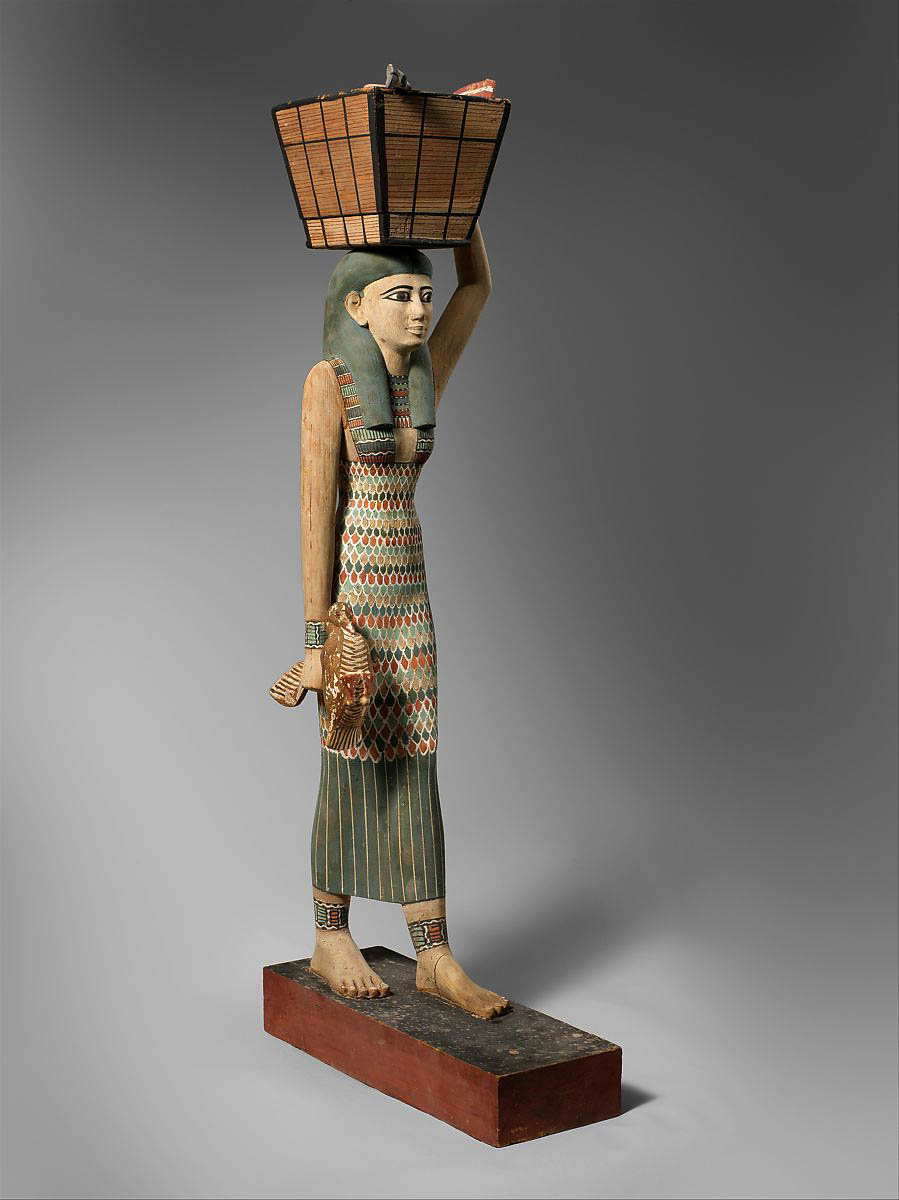 estate figure wood ancient egyptian women