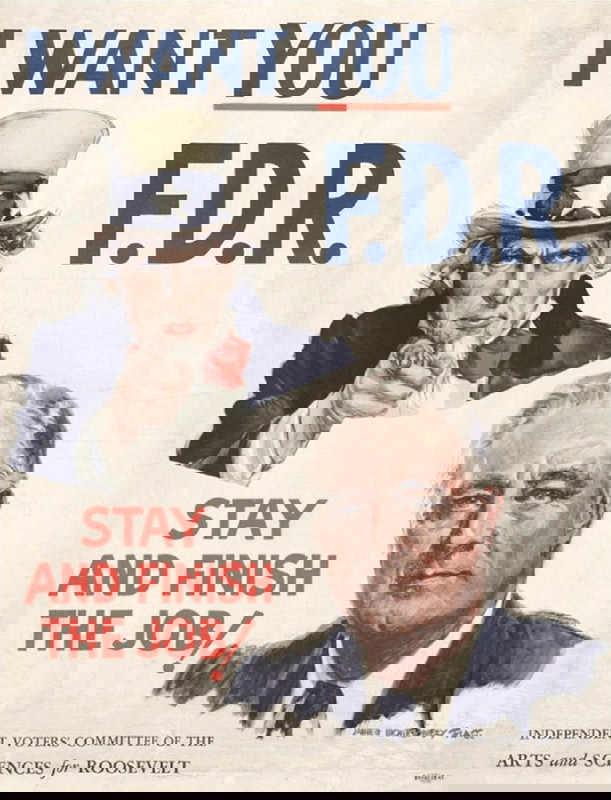 fdr 1944 campaign poster