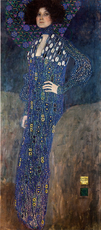 gustav klimt portrait emilie floge 1902 painting