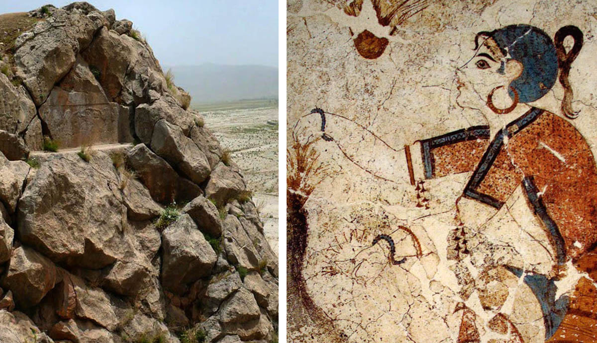 kurangun elamite relief minoan saffron gatherers fresco