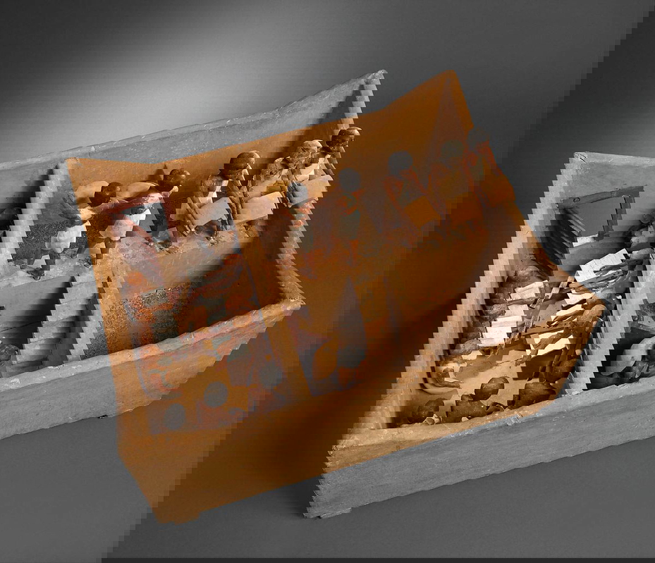 model granary scribes ancient egypt met museum min