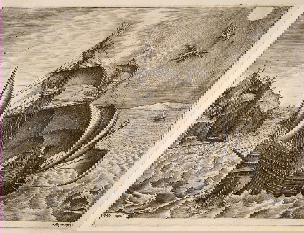 pieter bruegel armed three master daedalus icarus