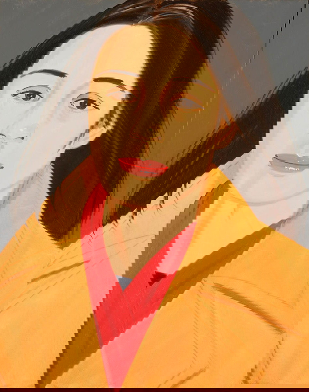 alex katz ada red scarf polo coat