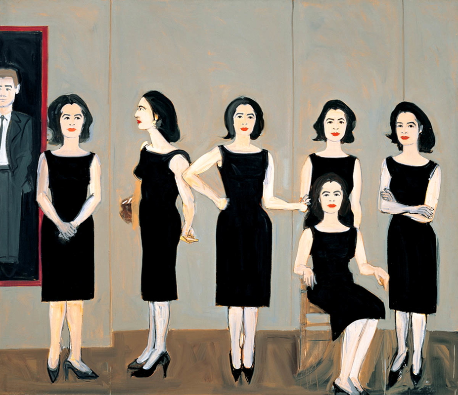 alex katz black dress ada painting