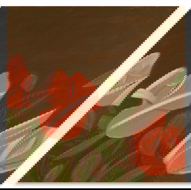 alex katz pink roses painting