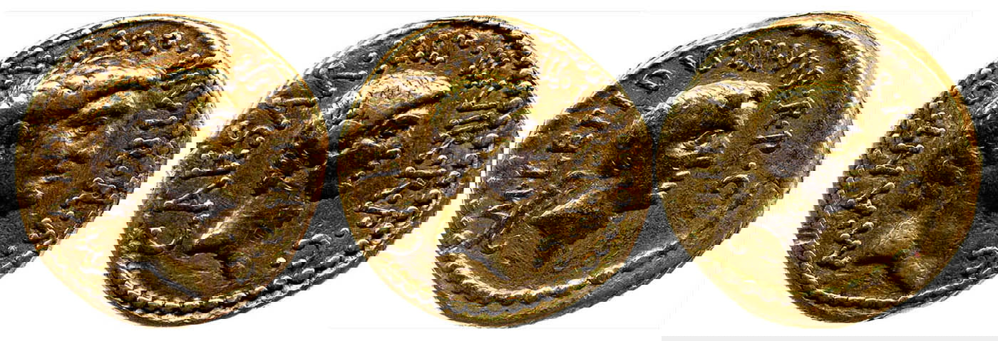 ancient coins mark anthony octavian lepidus.