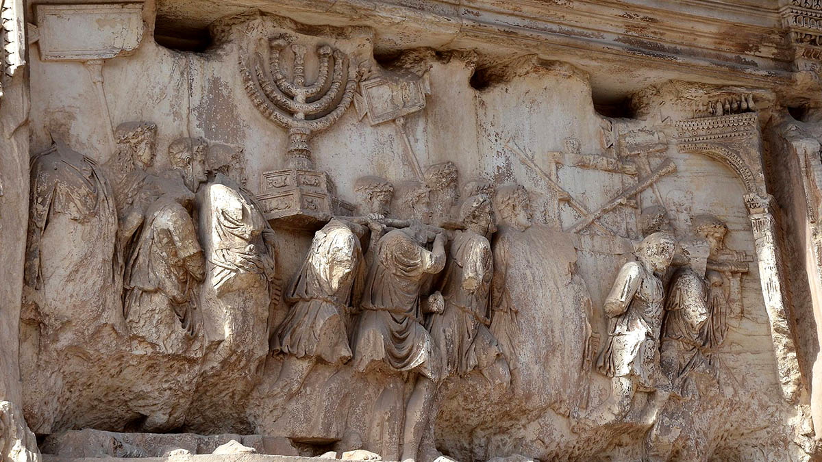 arch titus panel roman empire