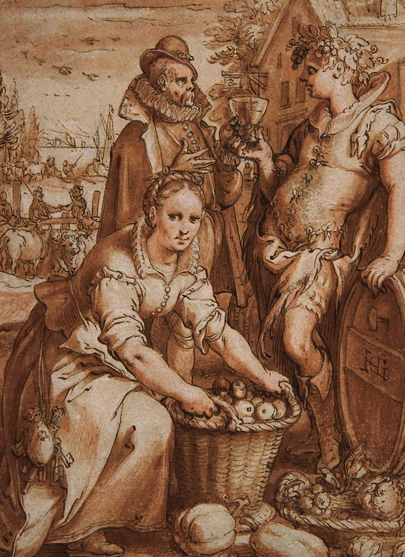 autumn study hendrick goltzius met museum