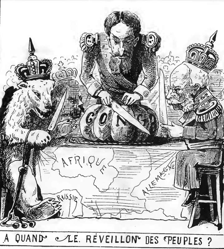 cartoon depicting scramble for africa photo