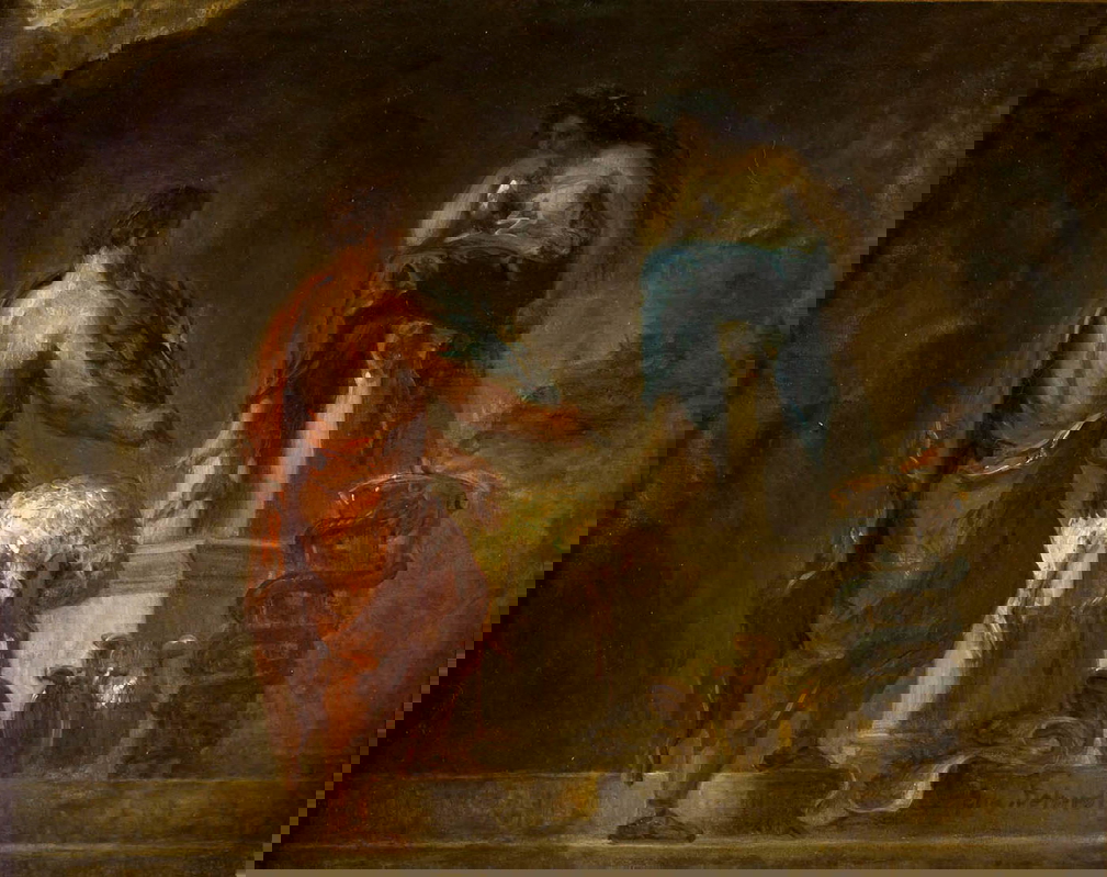 delacroix lycurgus consulting pythia painting