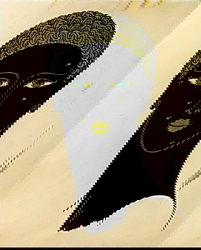 erte queen of sheba black