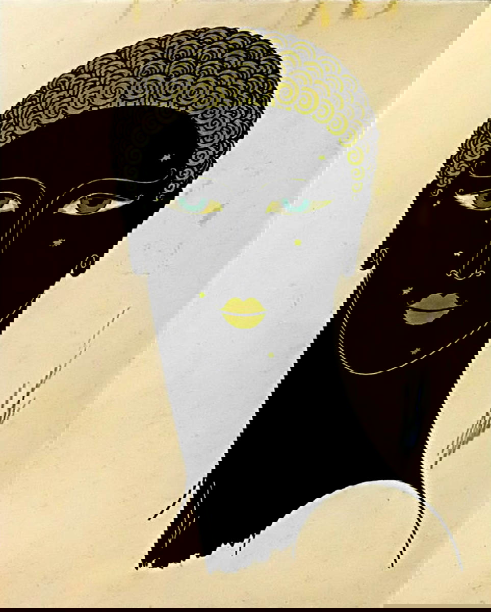 erte queen of sheba black