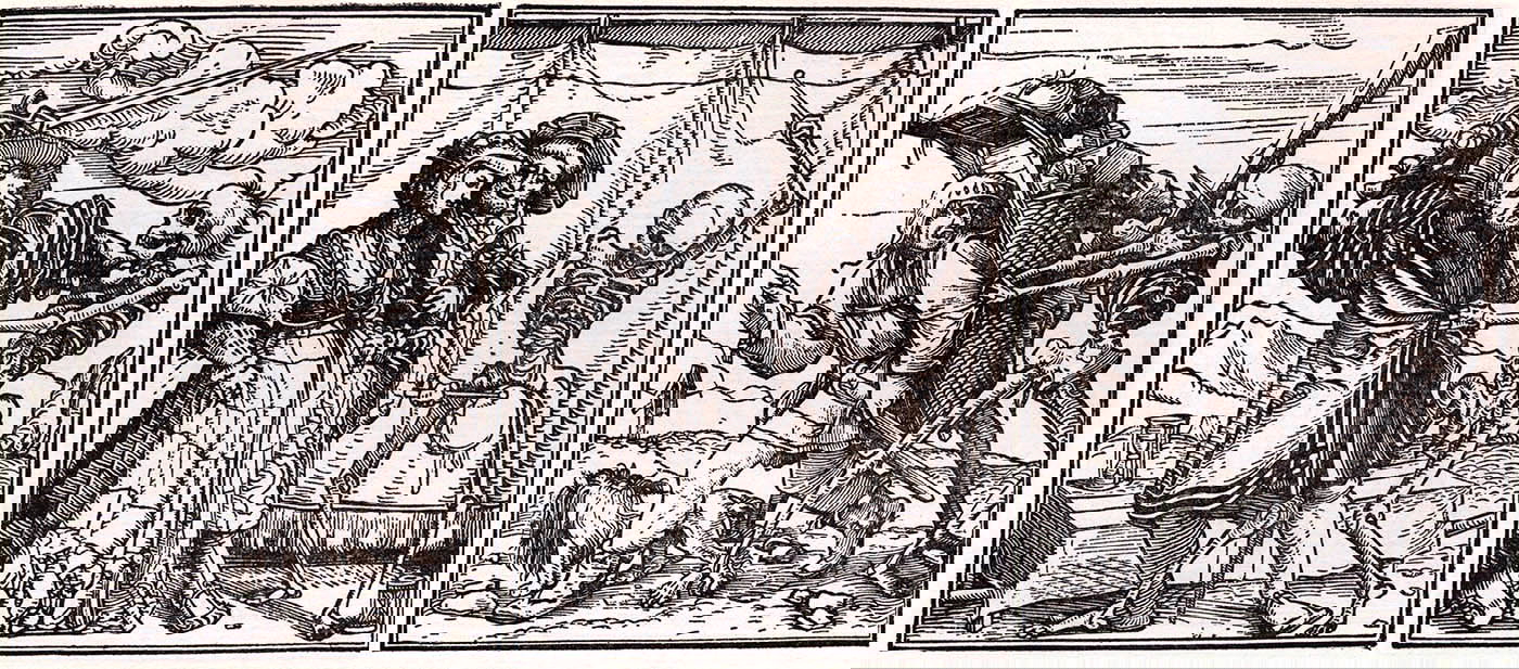 hans holbein danse macabre gentleman pedlar married lady