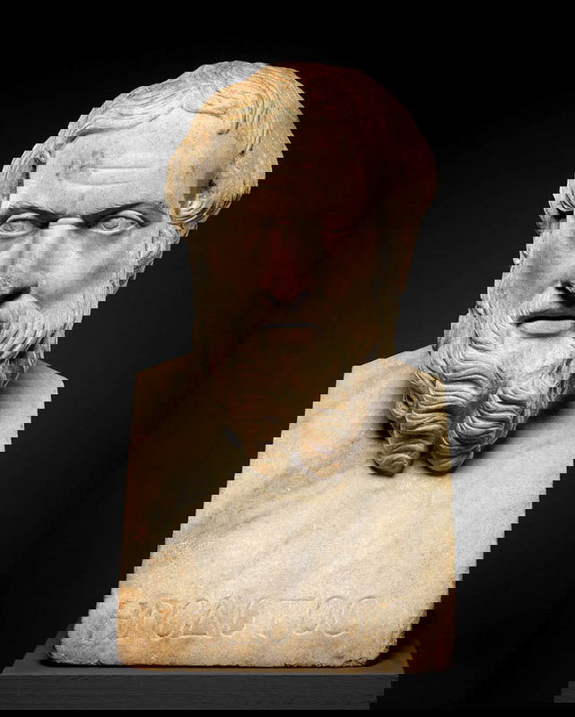 herodotus roman marble bust