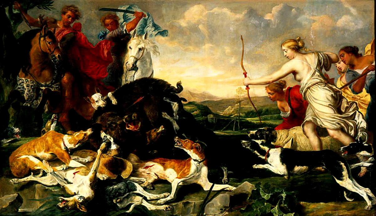 jan fyt atalanta meleager hunt boar greek heroes