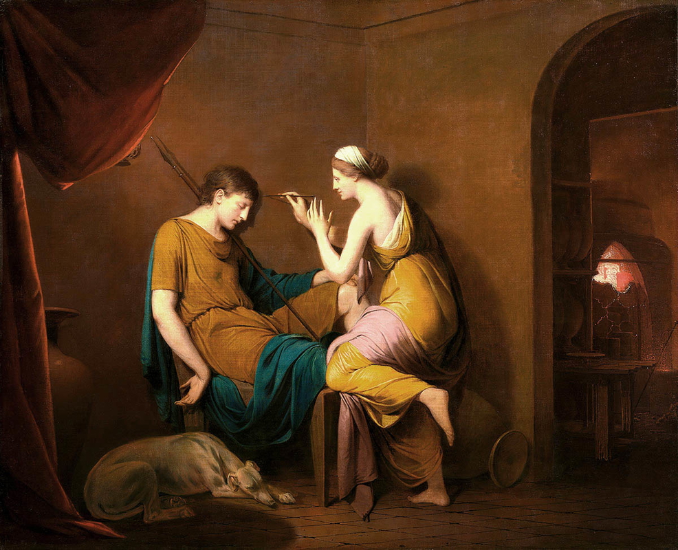 joseph wright corinthian maid neoclassical painting