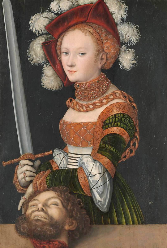 judith head holofernes lucas cranach elder met