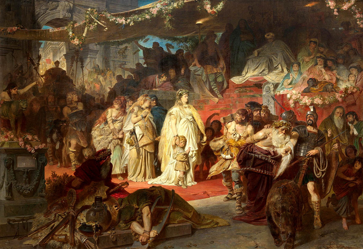 karl piloty thusnelda triumph gemanicus neuepinakothek