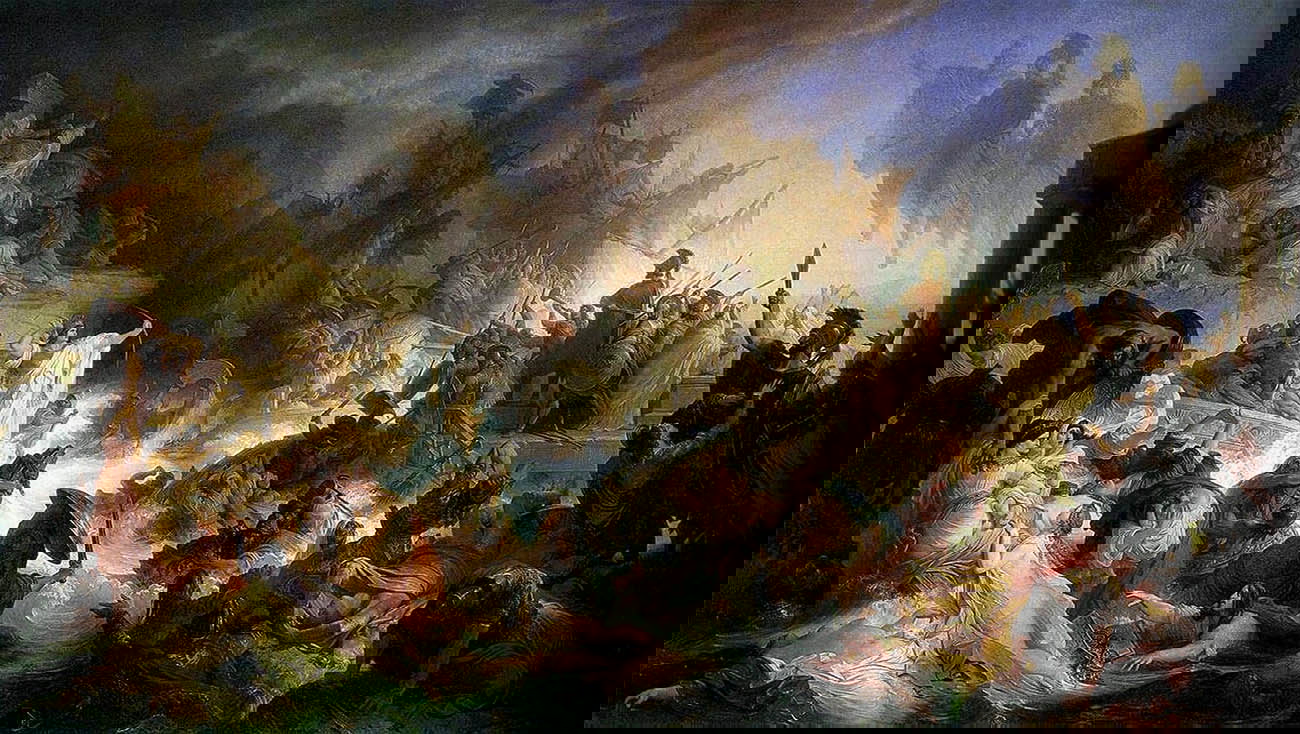 kaulbach the battle of salamis painting