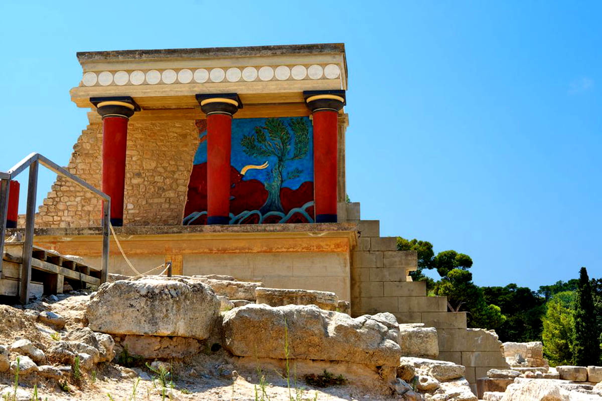 knossos crete architecture