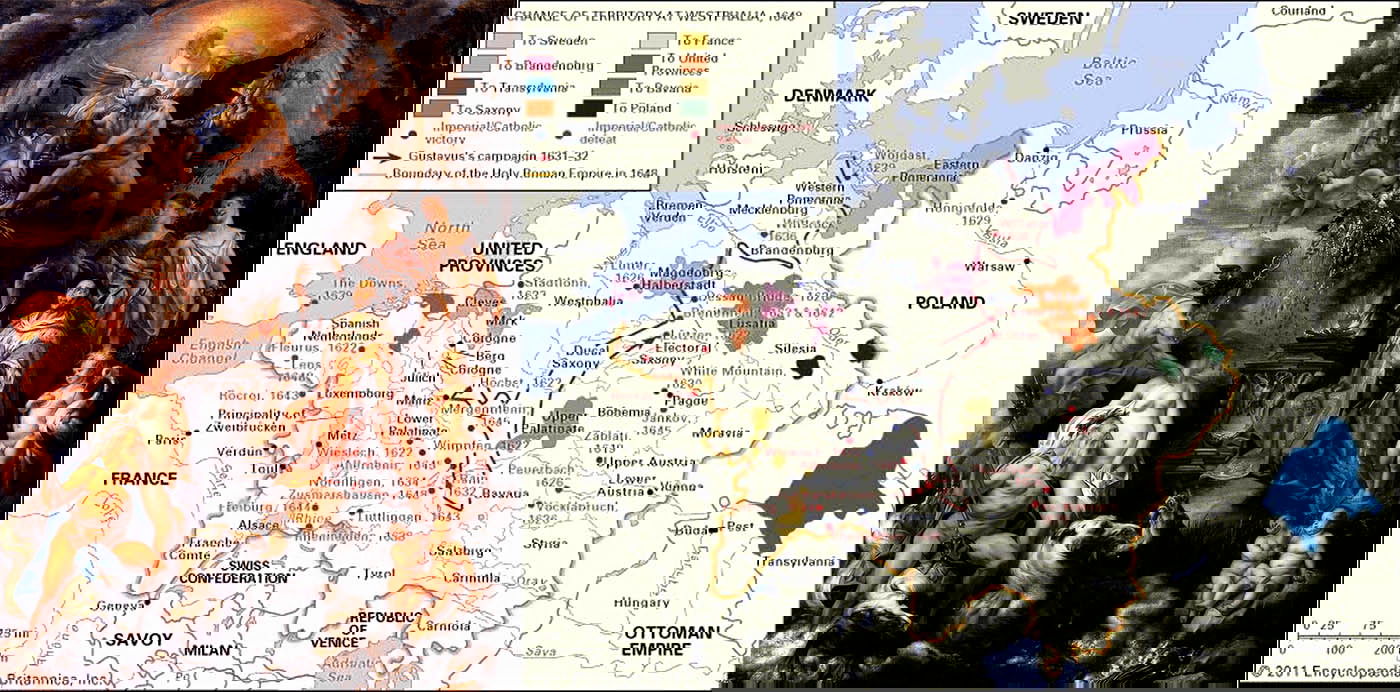 map peace of westphalia allegory