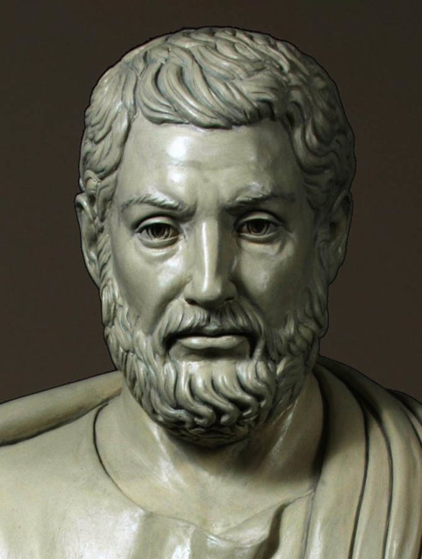 modern sculpture of Cleisthenes