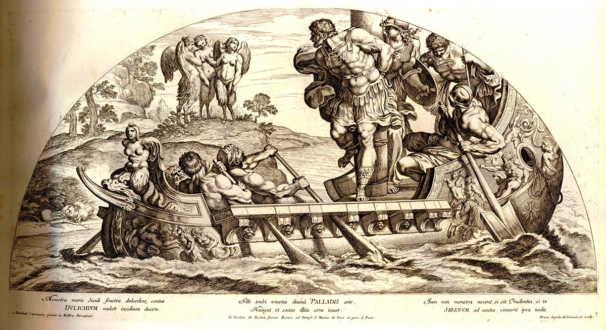pietro aquila ulysses allured sirens greek heroes