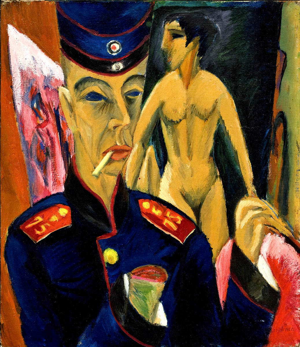 portrait soldiers ernst kirchner 1915