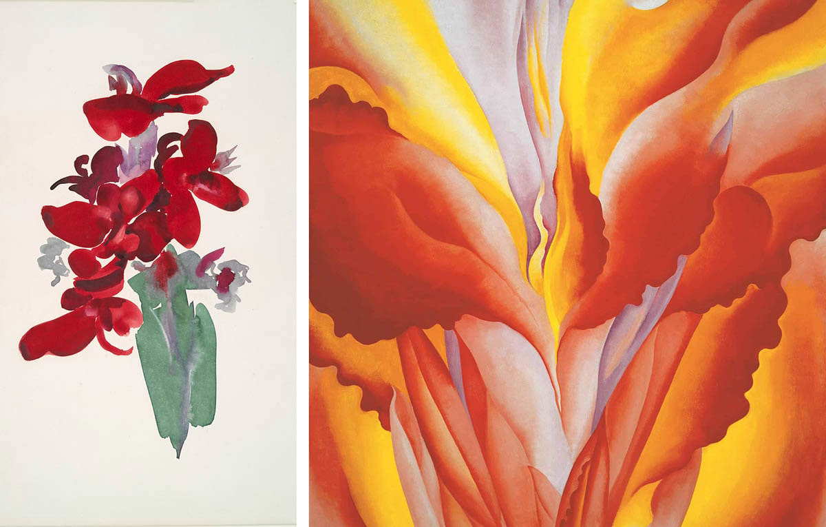 red canna georgia okeeffe 1915 1925