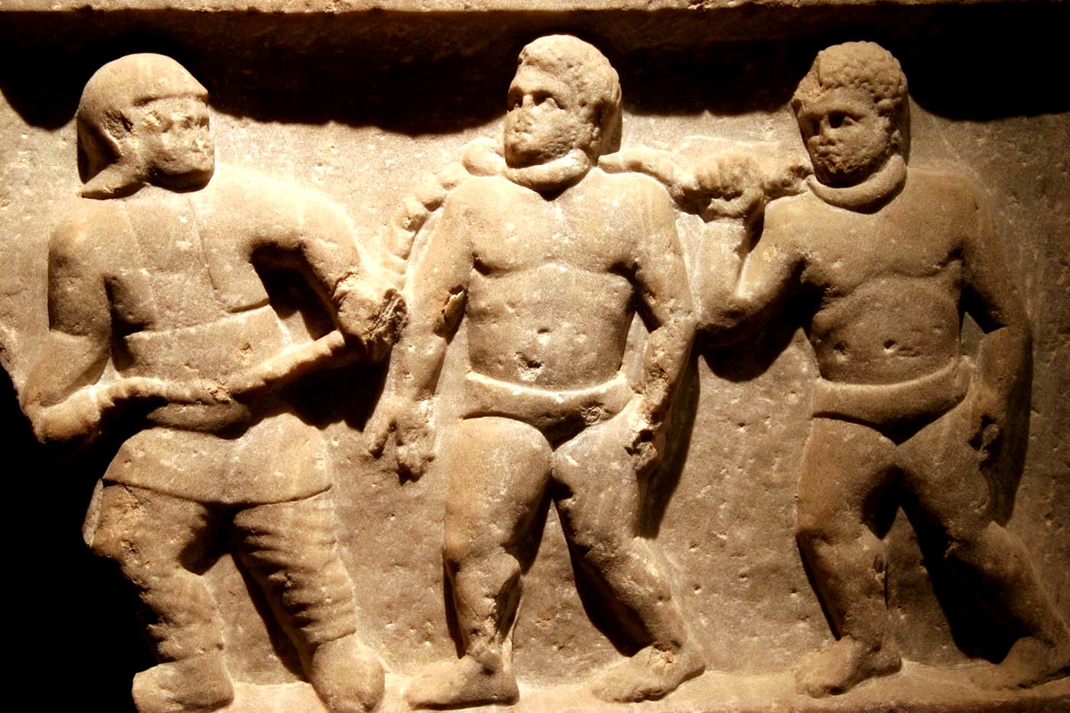 roman slaves galatian figurines