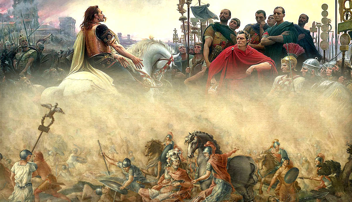 royer caesar vercengetorix turnbull cannae painting