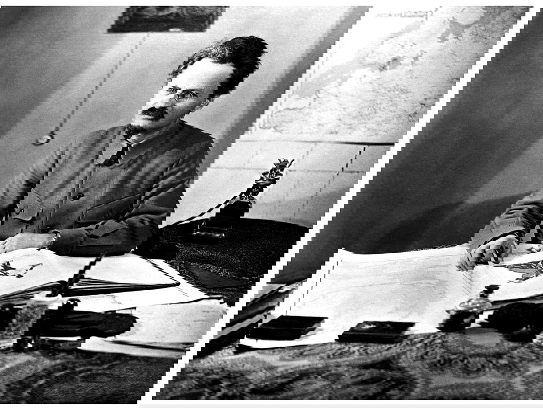 russia leon trotsky peoples commissar military photograph