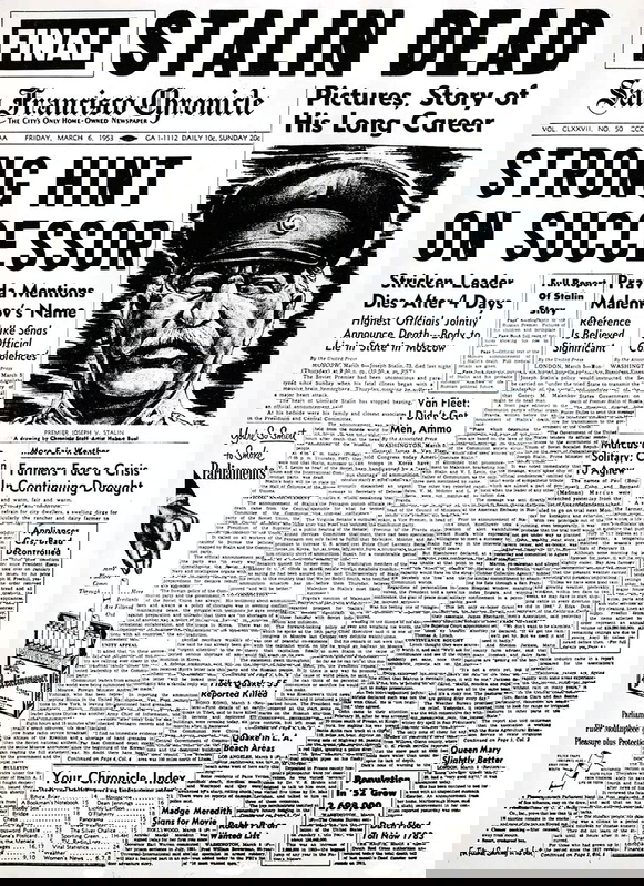 stalin death announcement