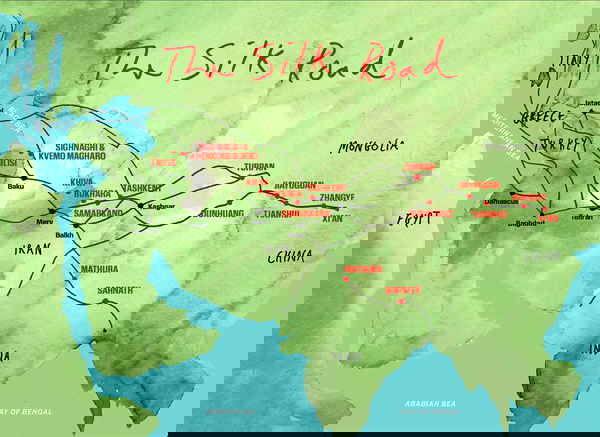 Silk Road Cities Map Here Are The 10 Largest Cities Of The Silk Road