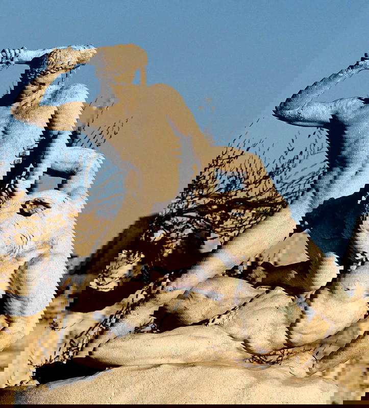 theseus and the minotaur marble sculpture