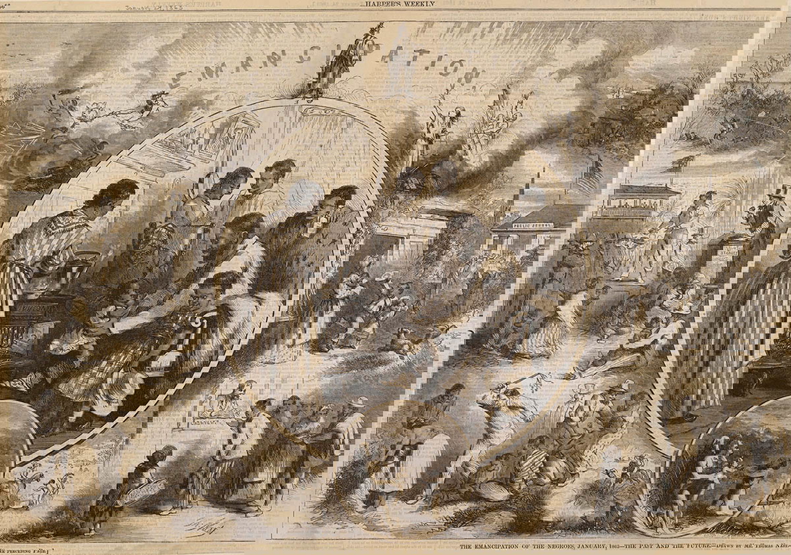 thomas nast emancipation 1863