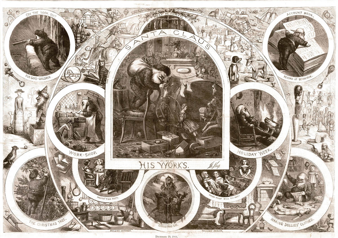 thomas nast santa claus works 1866