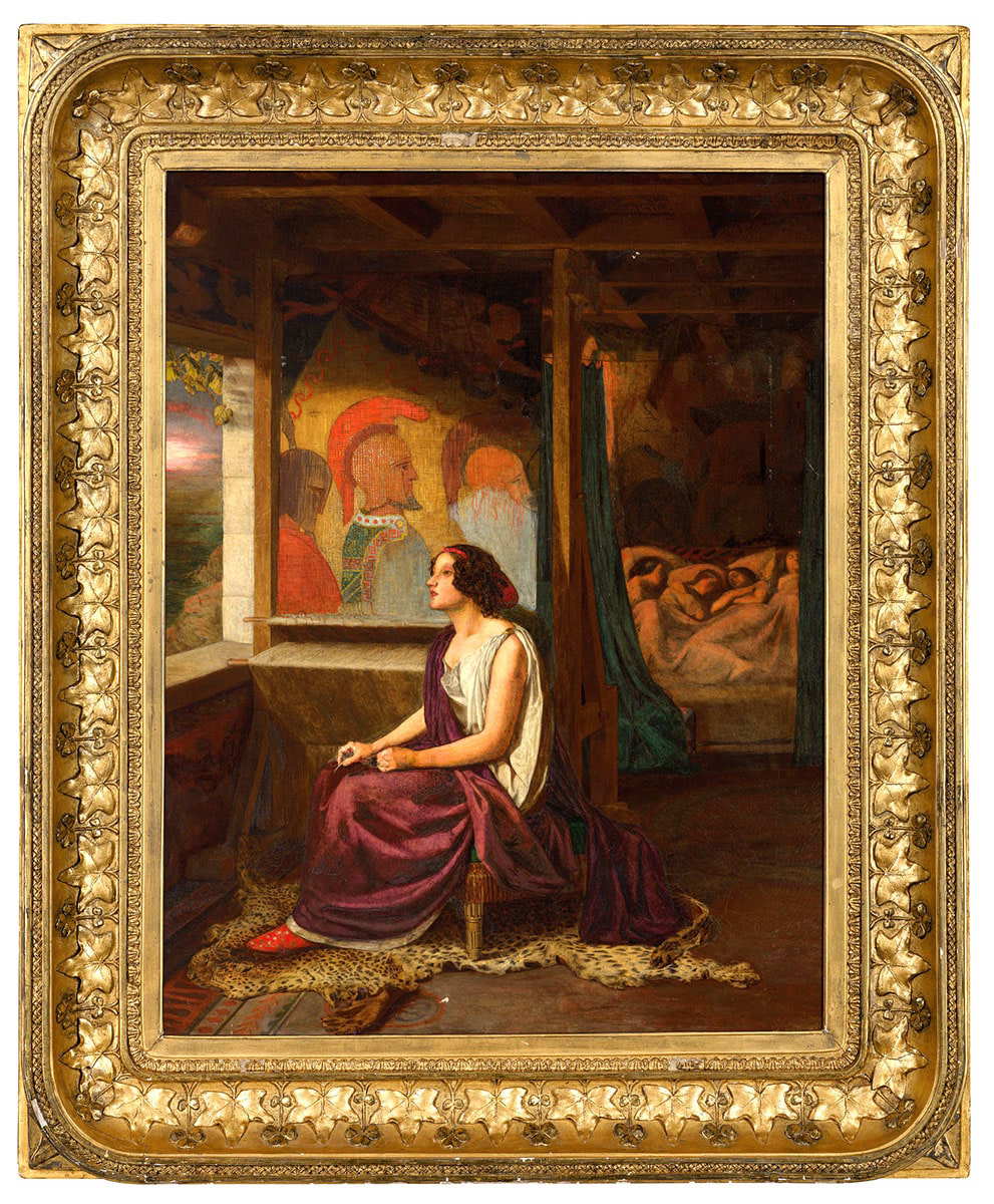 thomas seddon penelope waiting odysseus painting