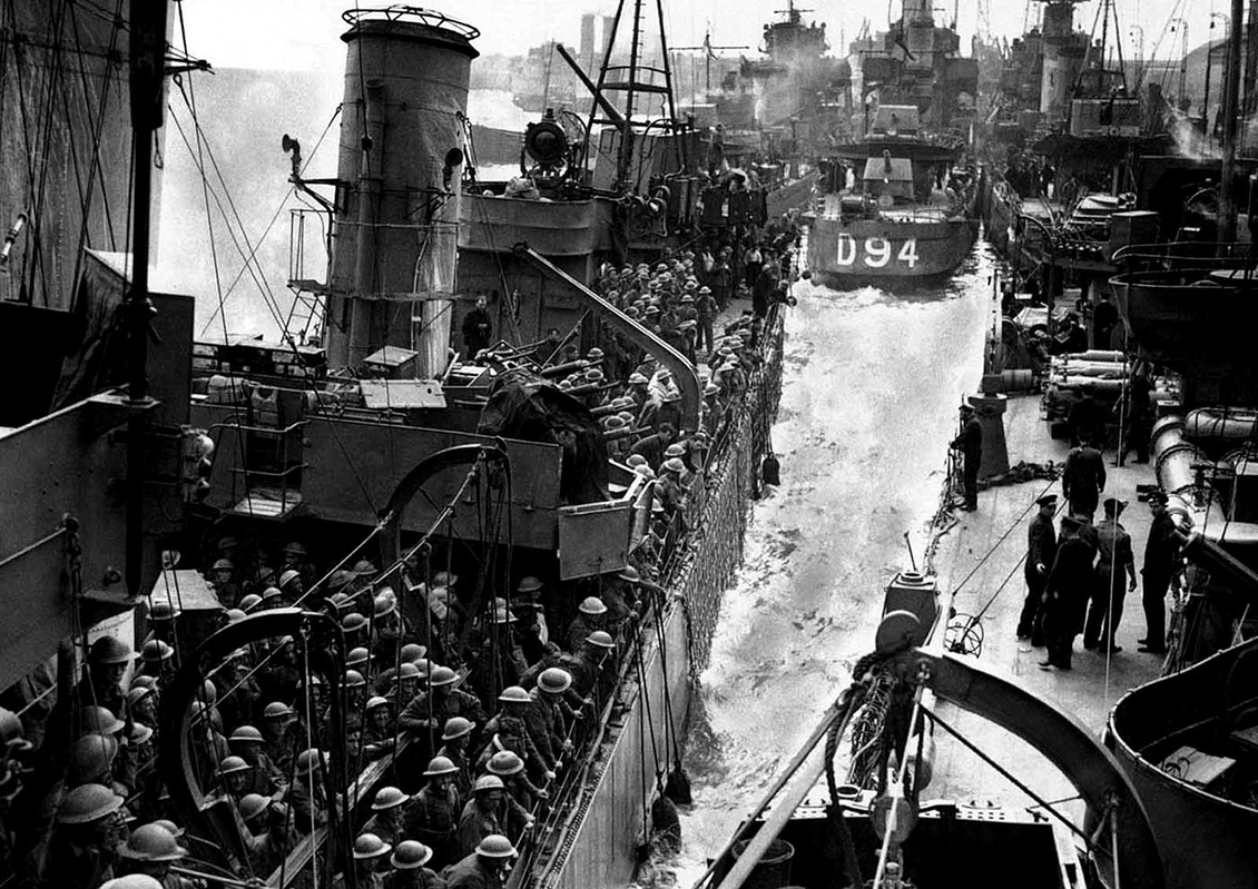 world war ii british troops extraction ships dunkirk