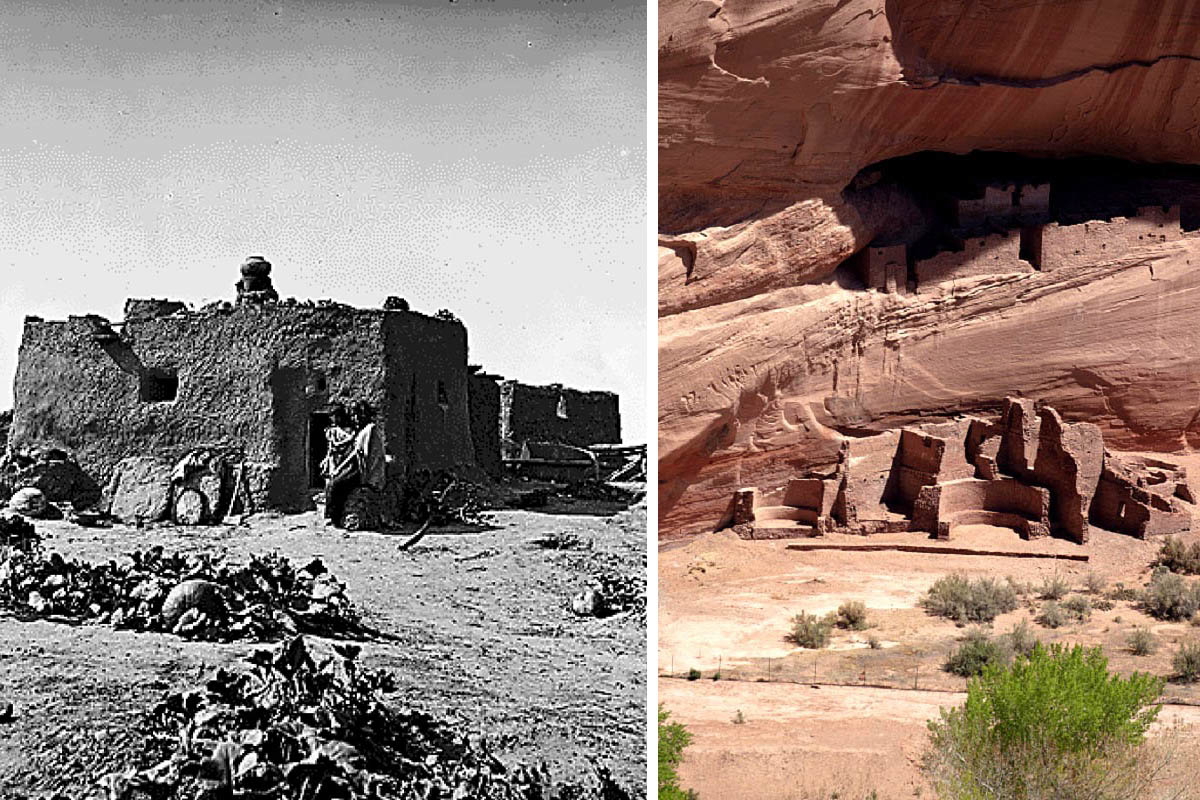 ancestral puebloan ruins zuni adobe home arizona