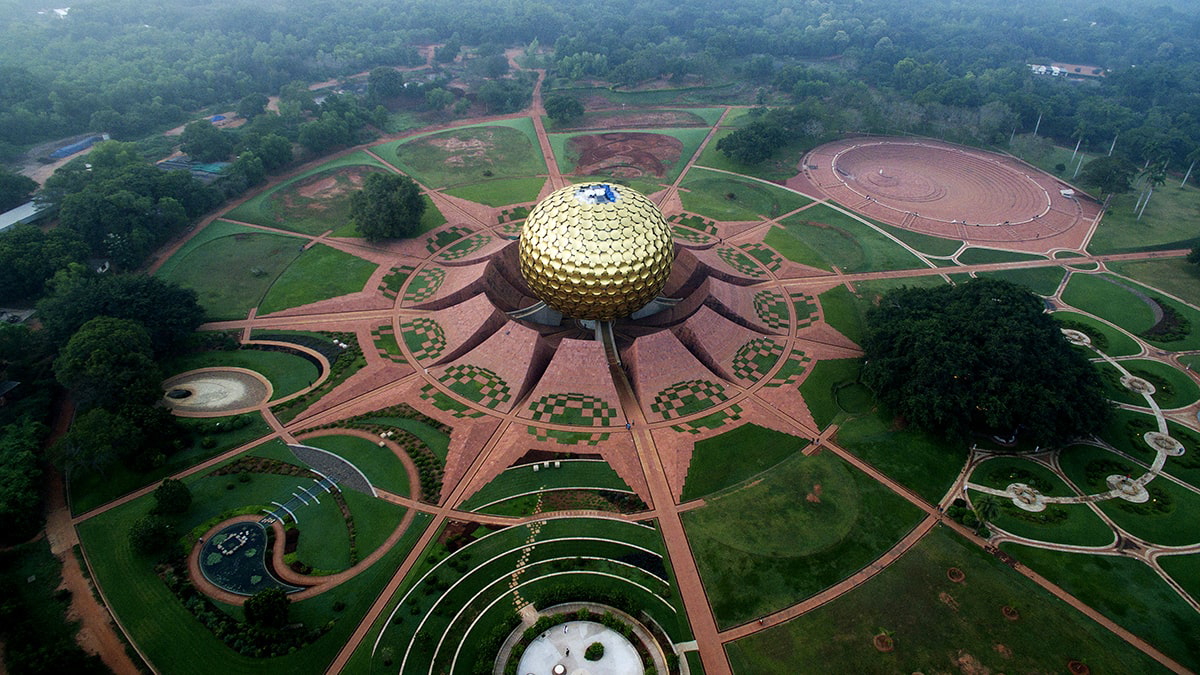auroville town india