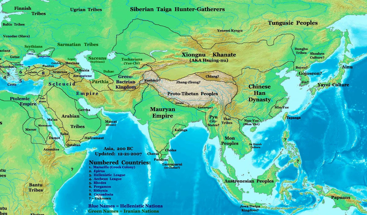 bactria greek india seleucids map