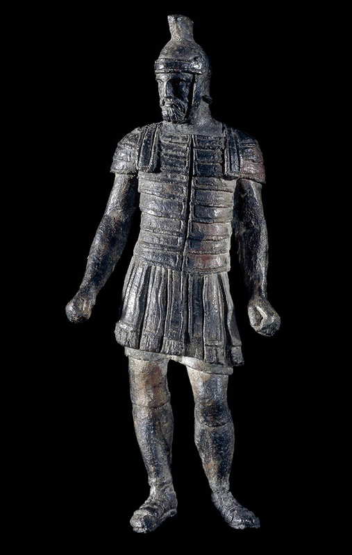 bronze legionary statuette third servile war