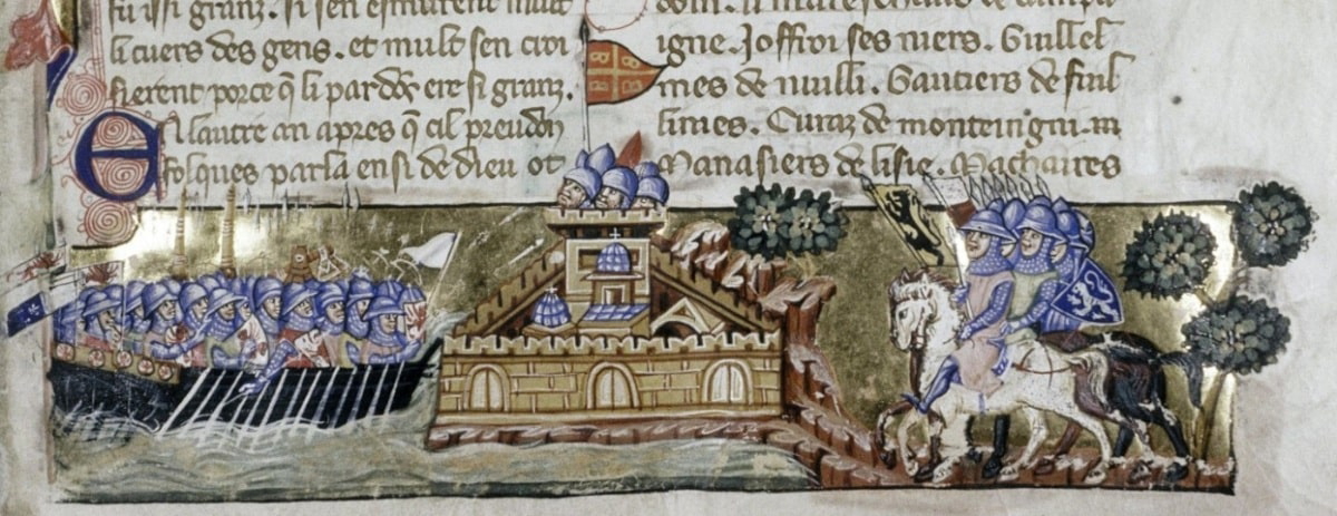 crusaders attack constantinople illuminated