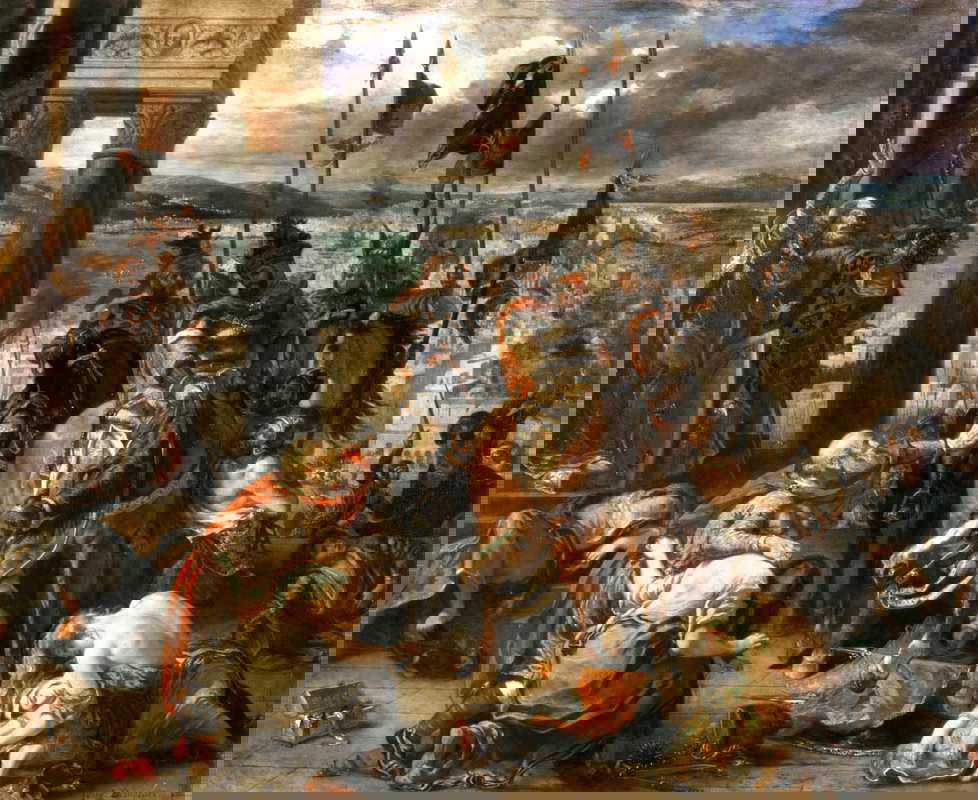 eugène delacroix crusaders siege of constantinople