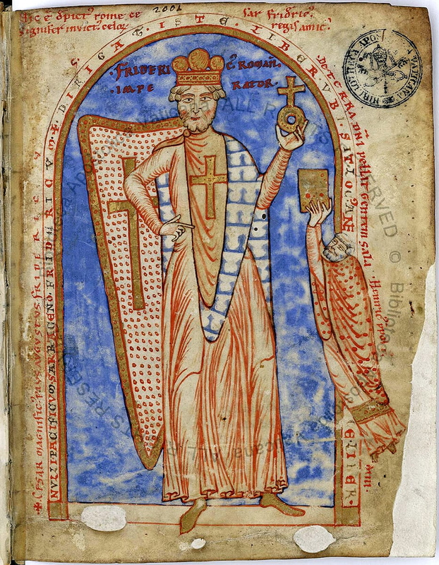 frederick barbarossa crusader illustration